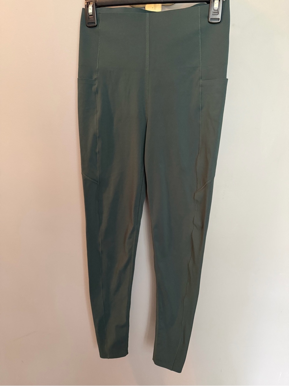 Sweaty Betty Power  Green High-Waist Leggings with Side Pocket